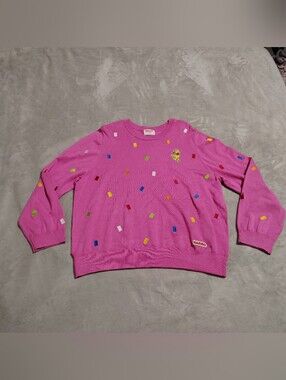 Women's Pink Haribo Gummy Bear Sweater Size XXL